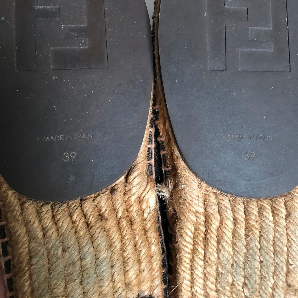 FENDI Pequin Stripe Espadrilles, 39 - Picture 11 of 11